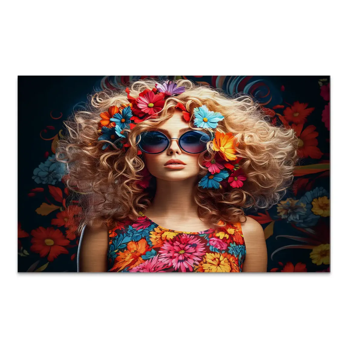 Boho Flower Soul Alu Dibond Gebürstet