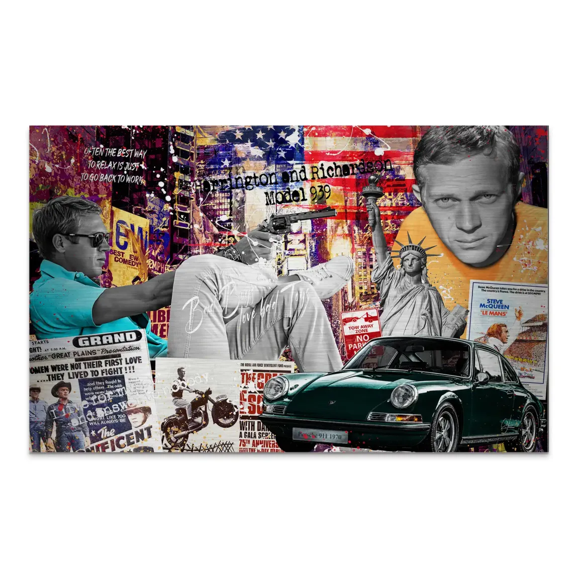 American Legend Steve McQueen AluDibond Gebürstet