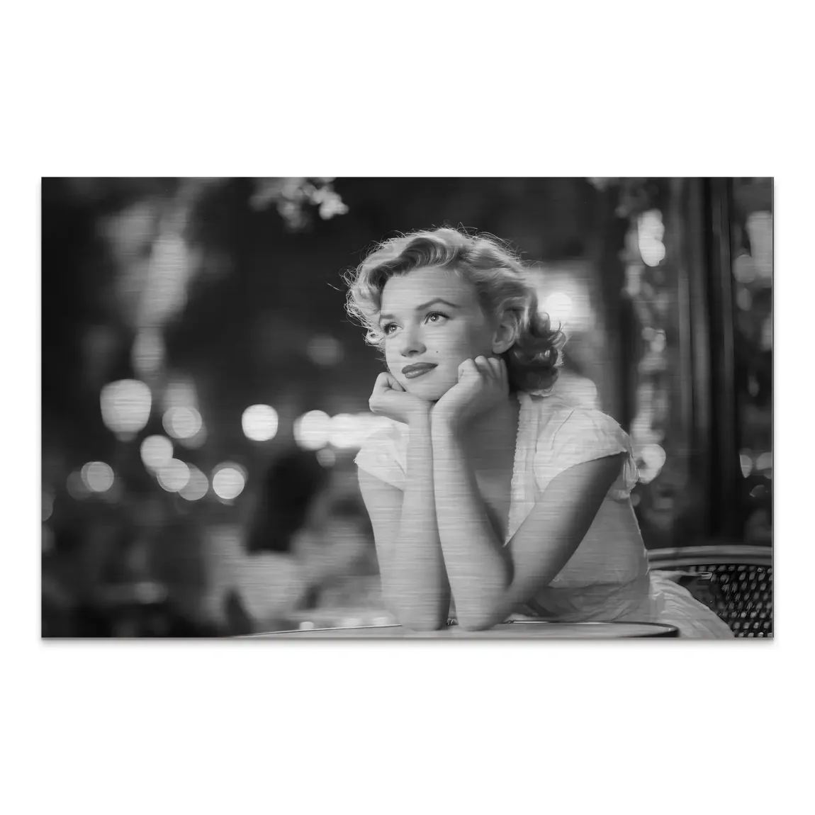 Marilyn Nightwish Noir AluDibond Gebürstet