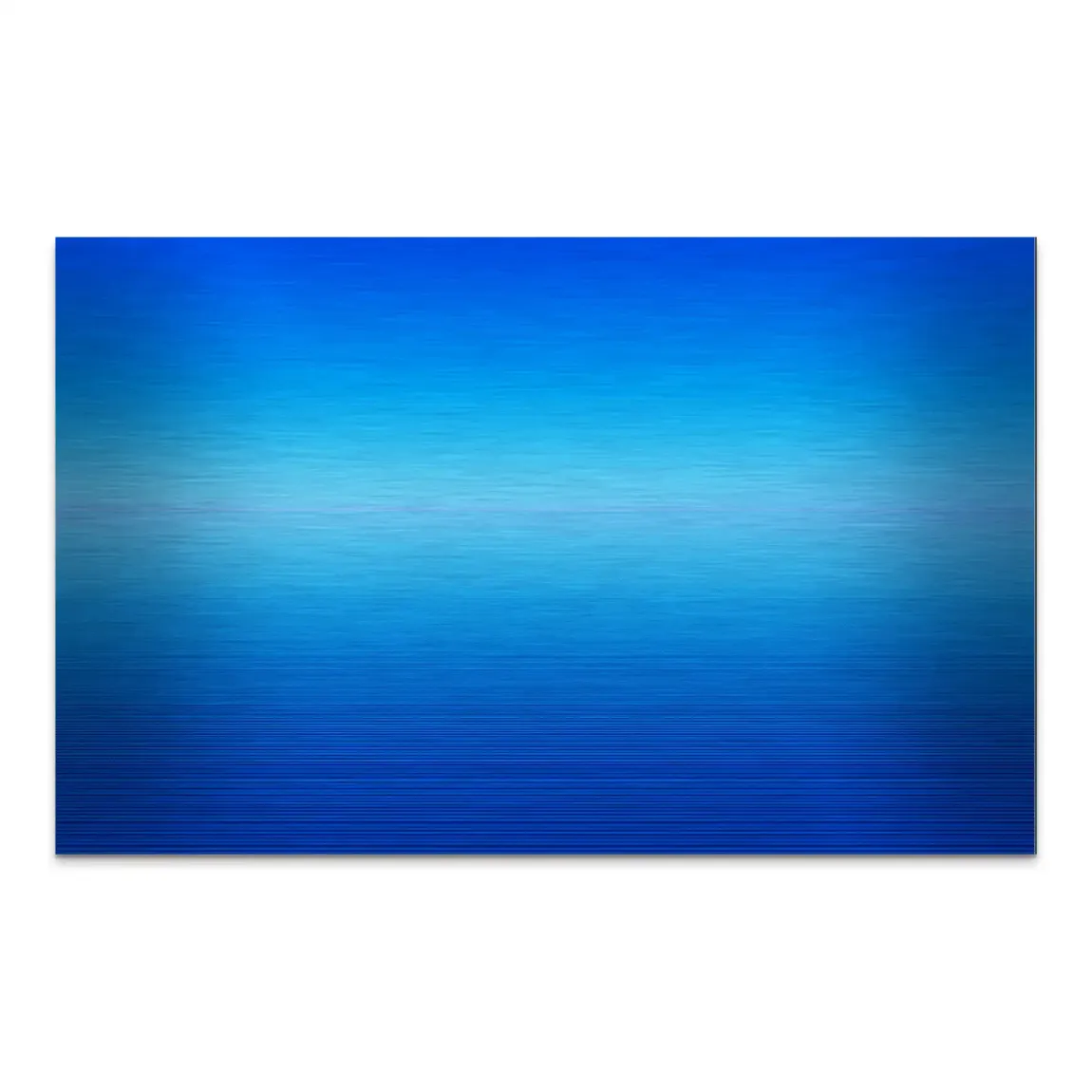 Blauer Horizont Aluminiumbild gebürstet
