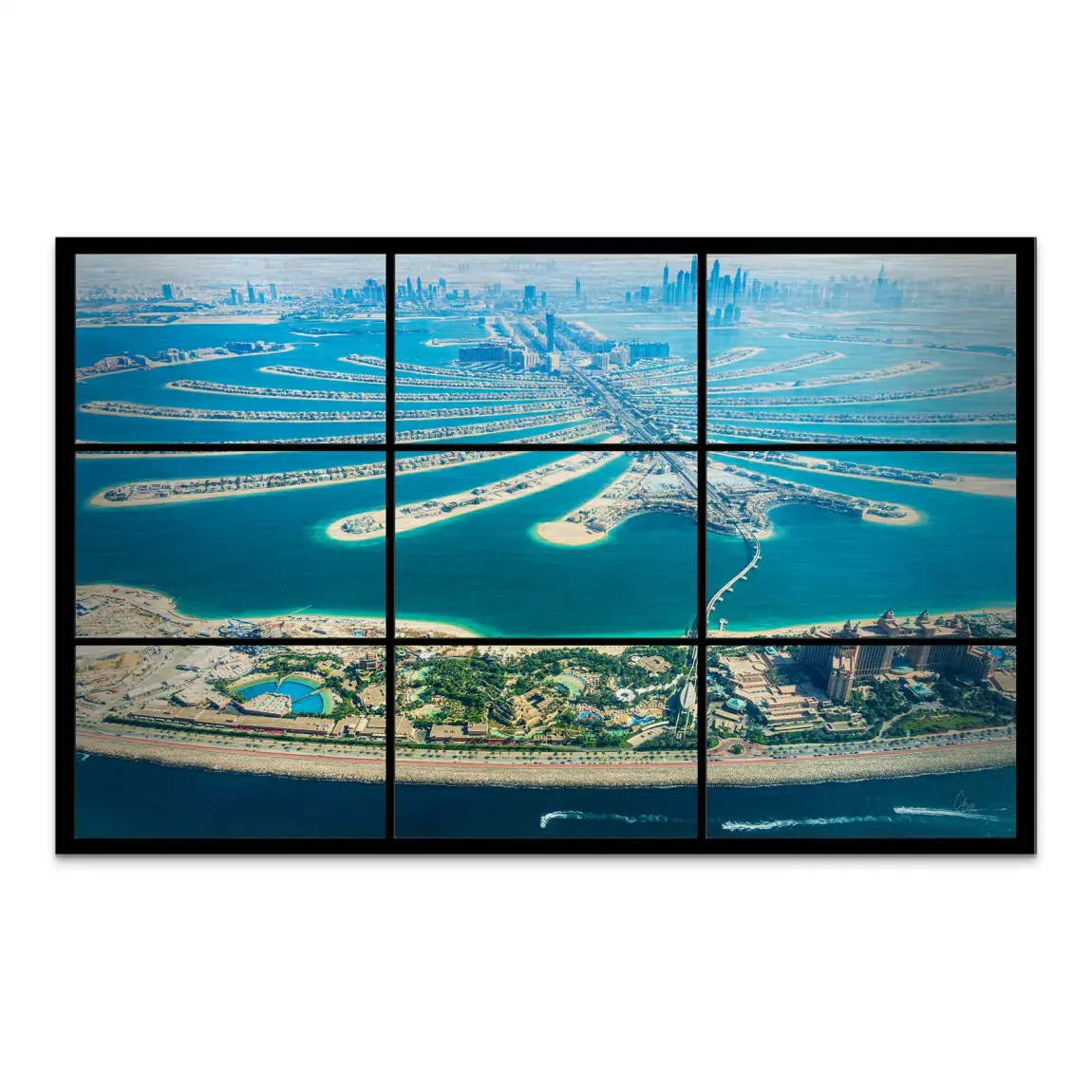 Palm View Dubai AluDibond Gebürstet