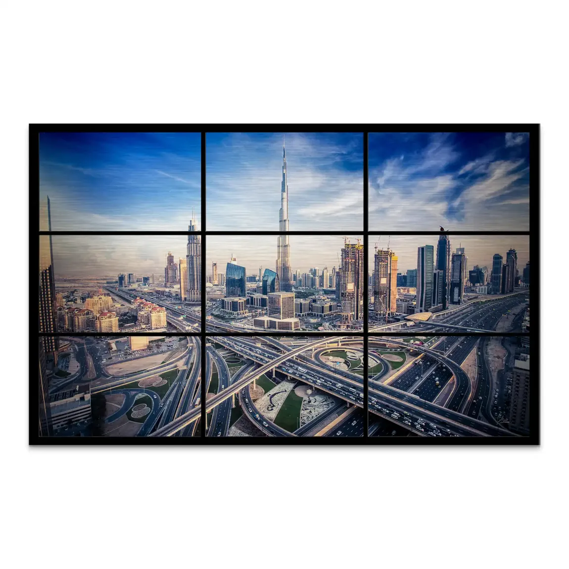 Skyline Dreams Dubai AluDibond Gebürstet