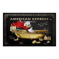 Dagobert Amex Badewanne Edition AluDibond Gebürstet