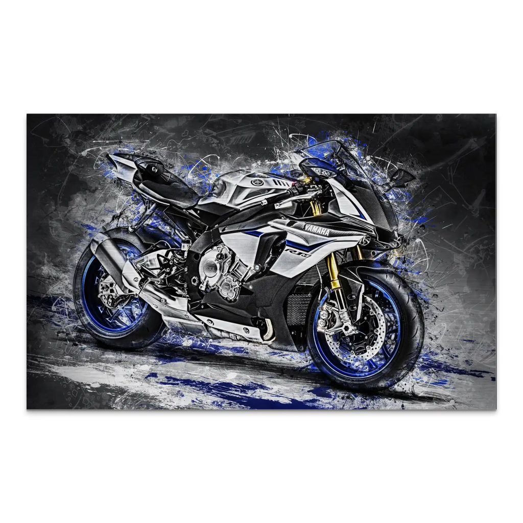 Yamaha R1M Abstrakt AluDibond Gebürstet INGALERIE