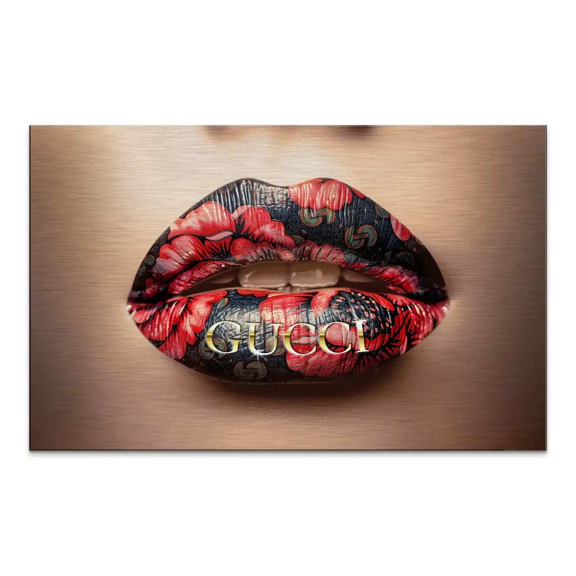 Gucci Lips AluDibond Gebürstet INGALERIE