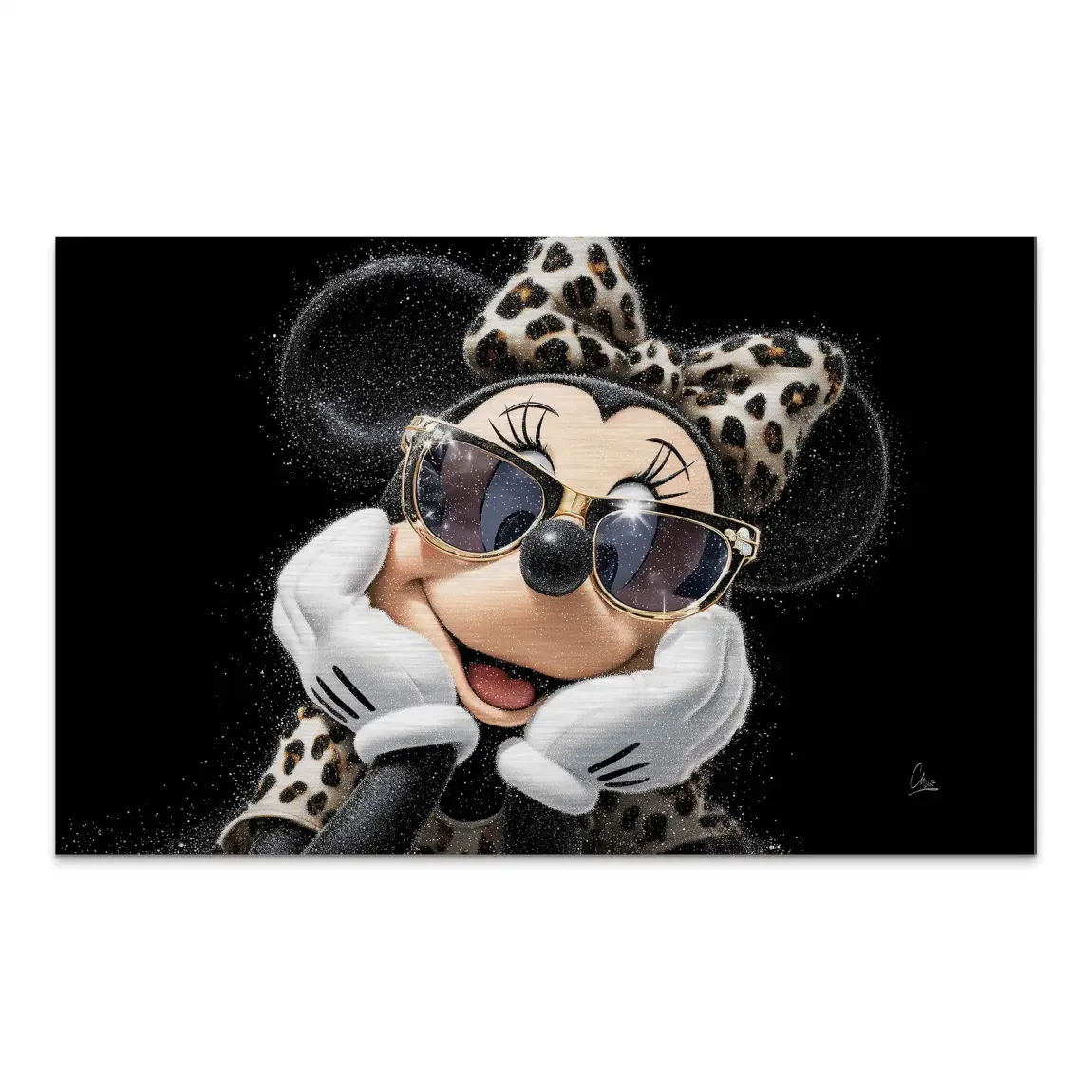 Minnie Maus Chic Spark AluDibond Gebürstet