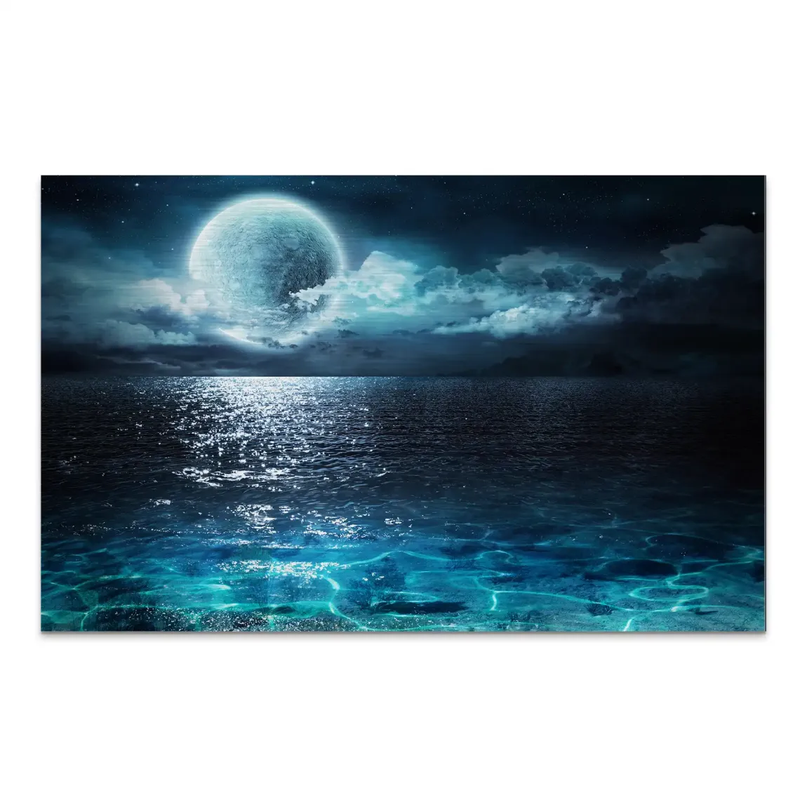 Moonlight Ocean Dream AluDibond Gebürstet