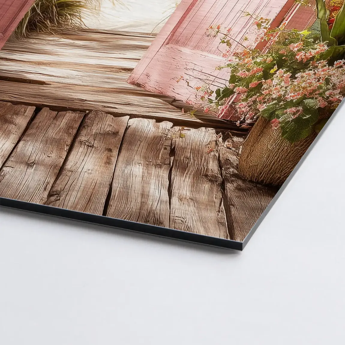 Coastal Escape Alu Gebürstet Bild - INGALERIE | Dein Onlineshop für moderne Wandbilder