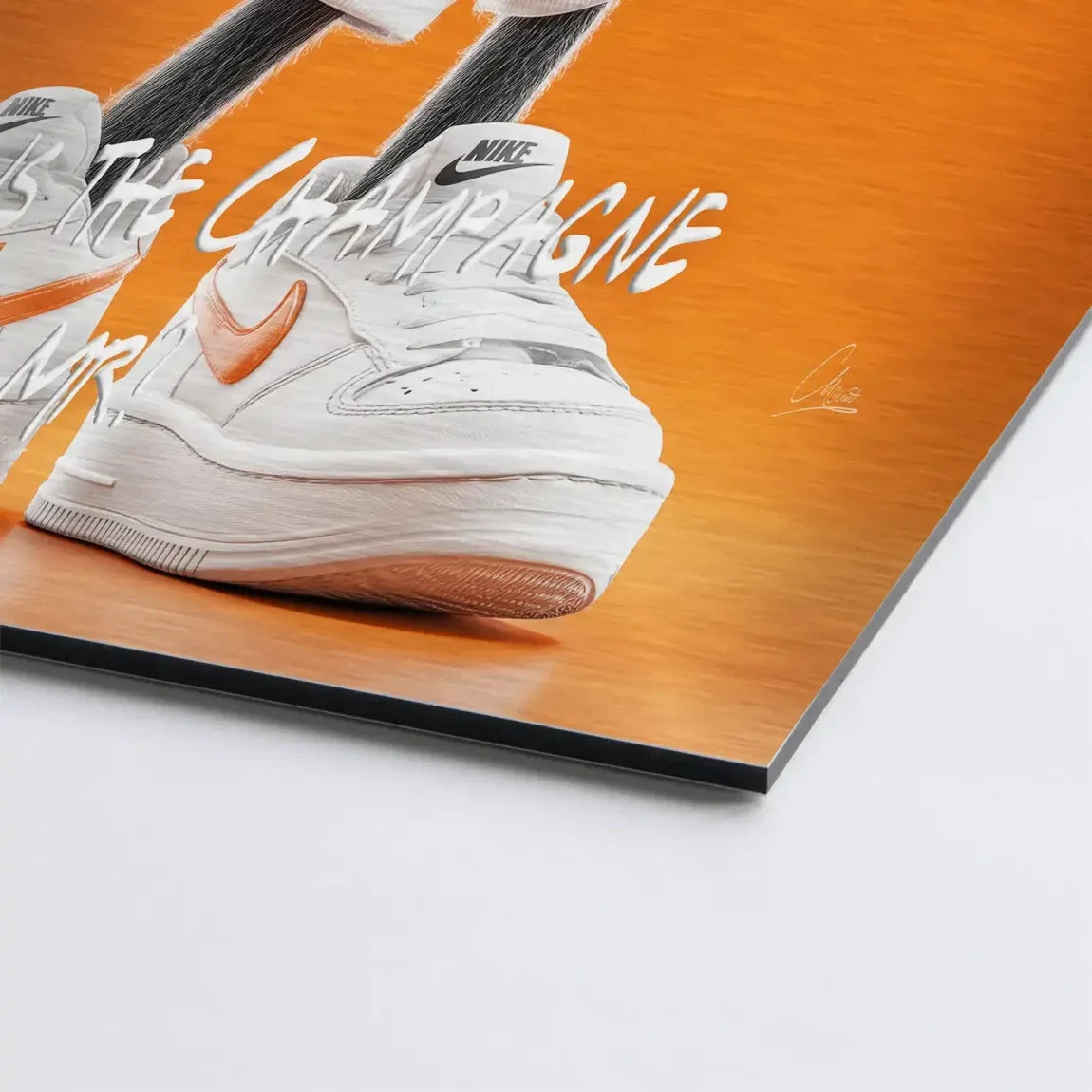 Champagne Mood Minnie Maus Alu Gebürstet Bild INGALERIE