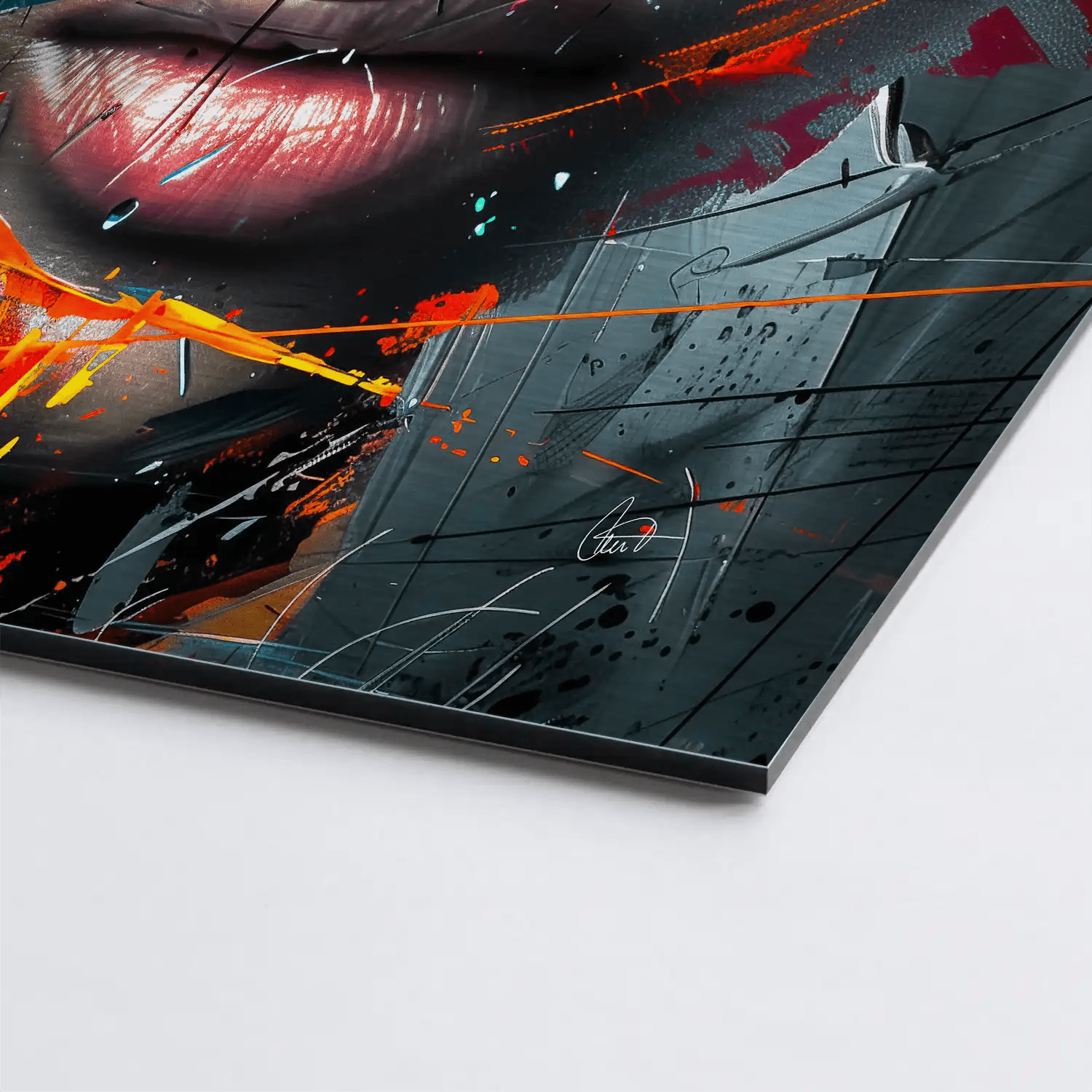 Abstrakt Girl Nr.2 Aludibond Gebürstet - Alu Dibond Bild Gebürstet