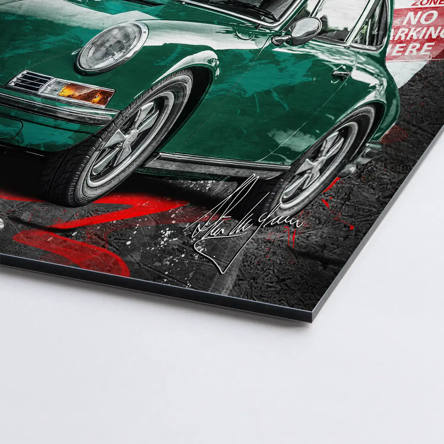 Steve 911 Aludibond Gebürstet - Alu Dibond Bild Gebürstet