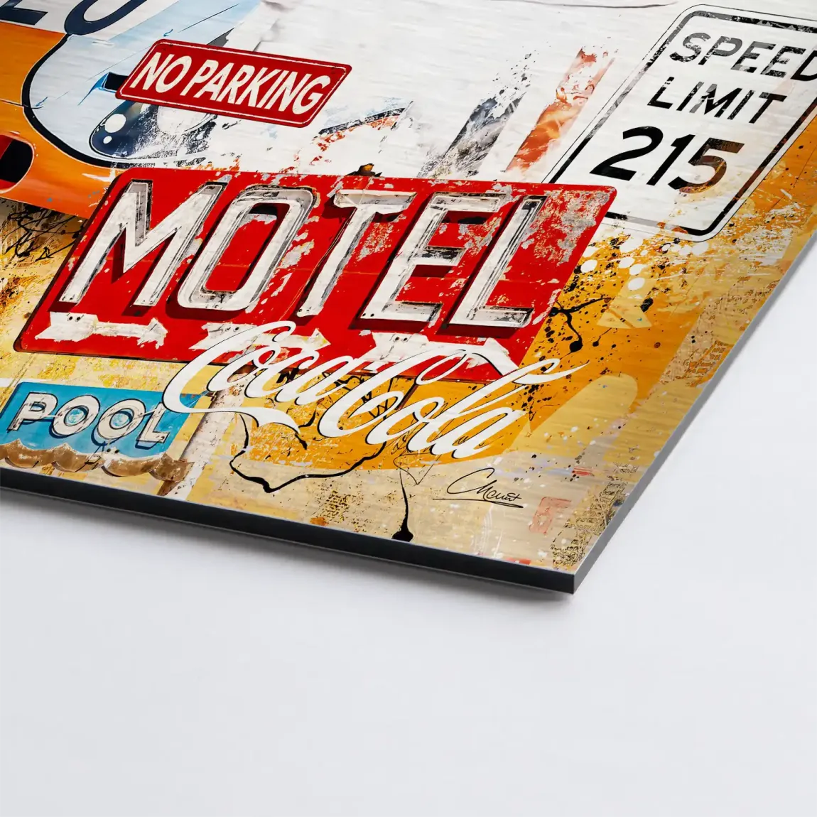 Steve McQueen Gasoline Spirit Alu Gebürstet Bild