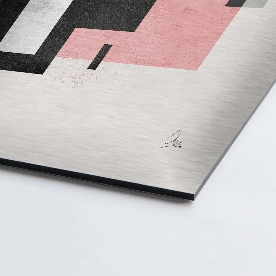 Geometric Aura Alu Gebürstet Bild