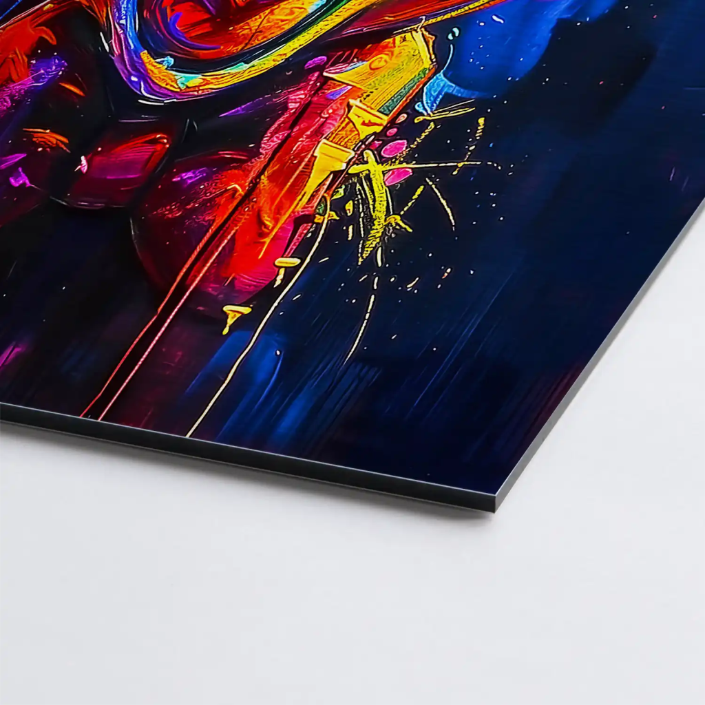 Micky Abstrakt Color Aludibond Gebürstet - INGALERIE