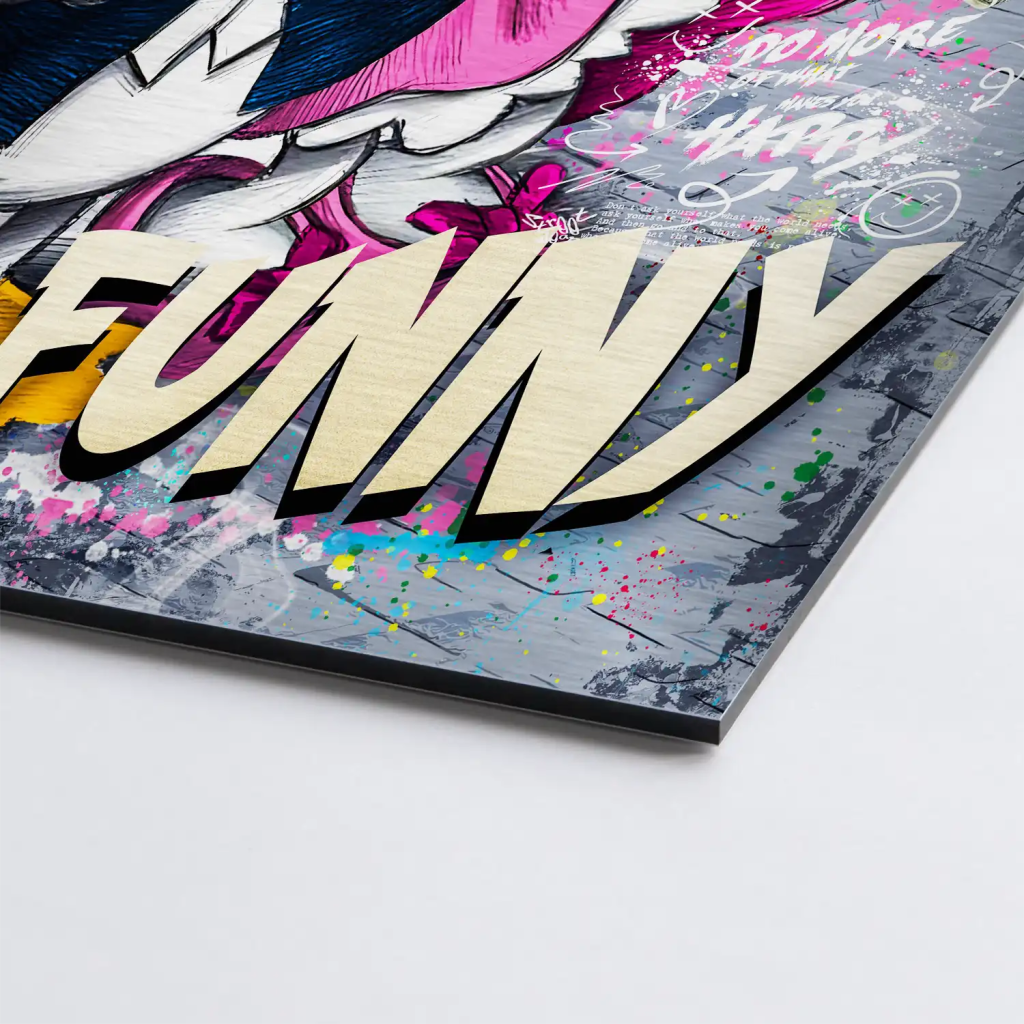 Donald No Money Aludibond Gebürstet - INGALERIE