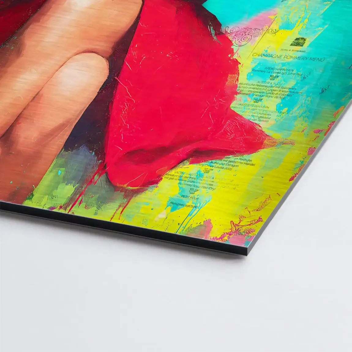 Audrey News Pop Art Aludibond Gebürstet Bild INGALERIE