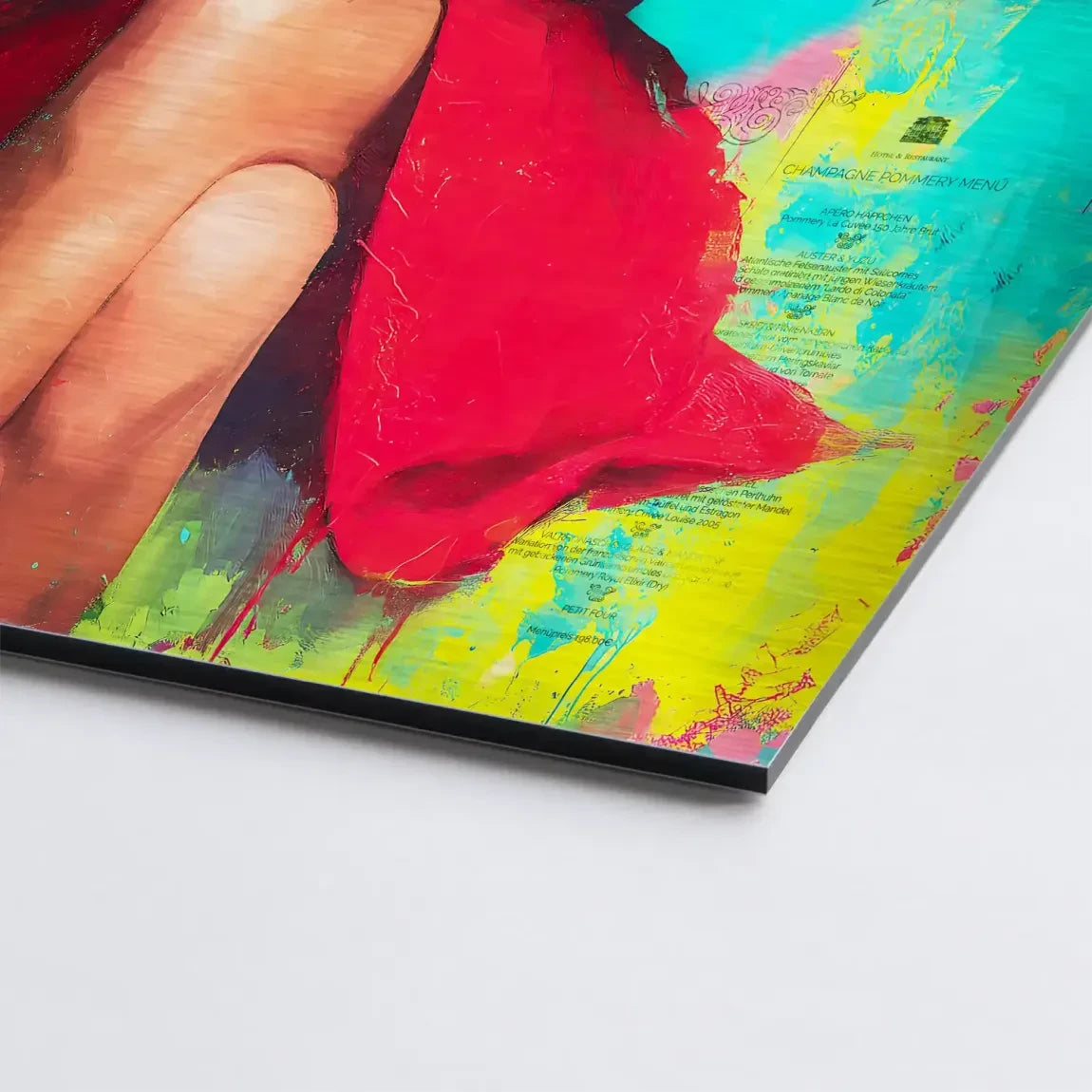 Audrey Hepburn News Pop Art Alu Gebürstet Bild INGALERIE