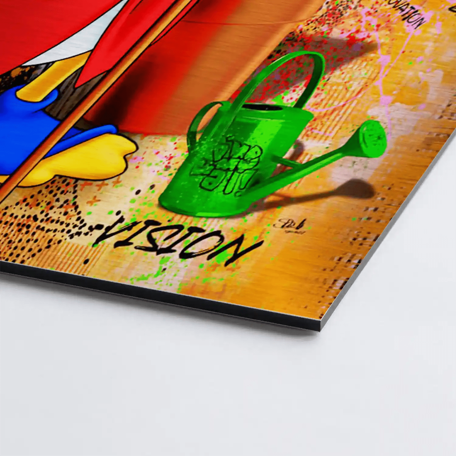 Dagobert Gelbaum Pop Art Aludibond Gebürstet - Alu Dibond Bild Gebürstet