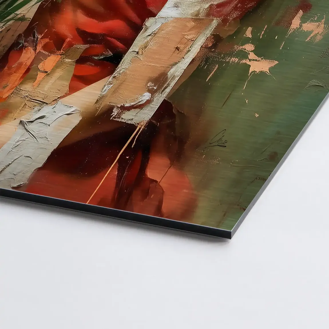 Silent Orchid Beauty Alu Gebürstet Bild