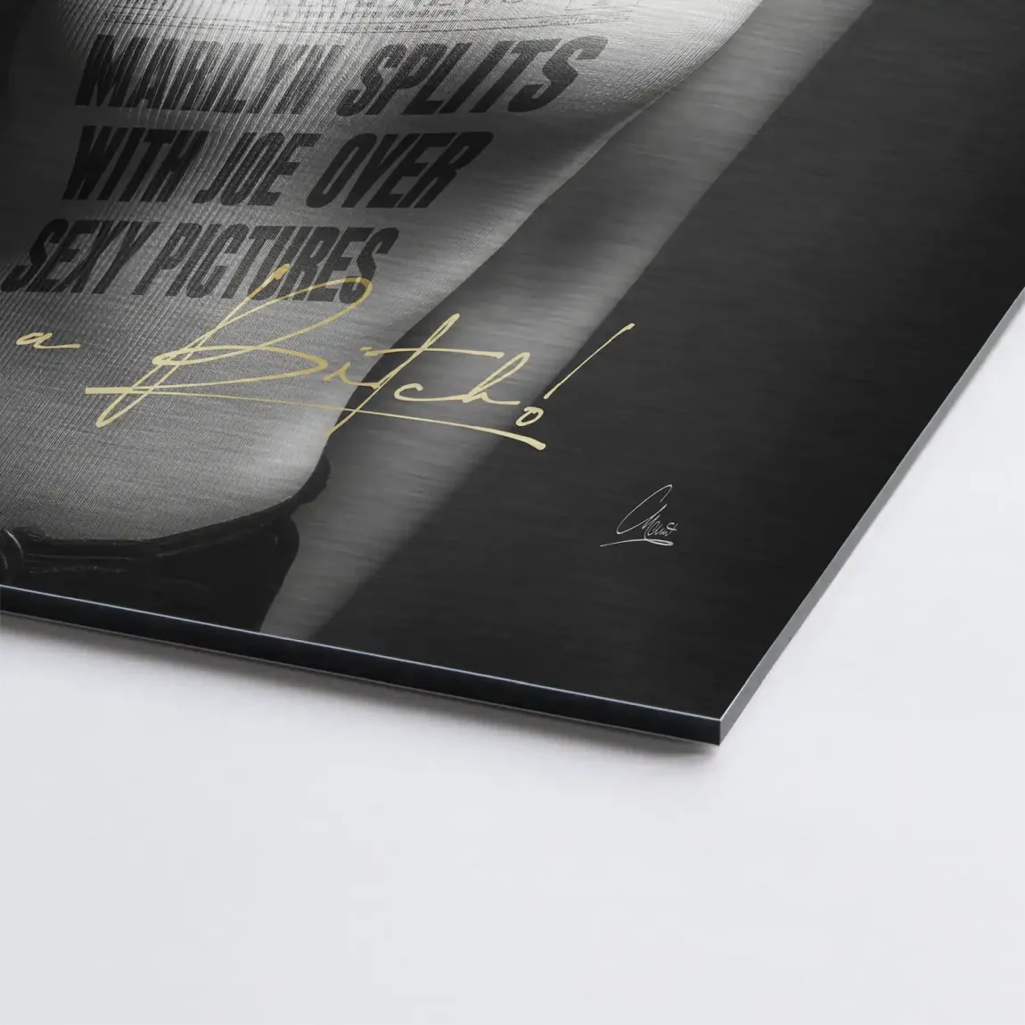 Marilyn Skandal Alu Gebürstet Bild