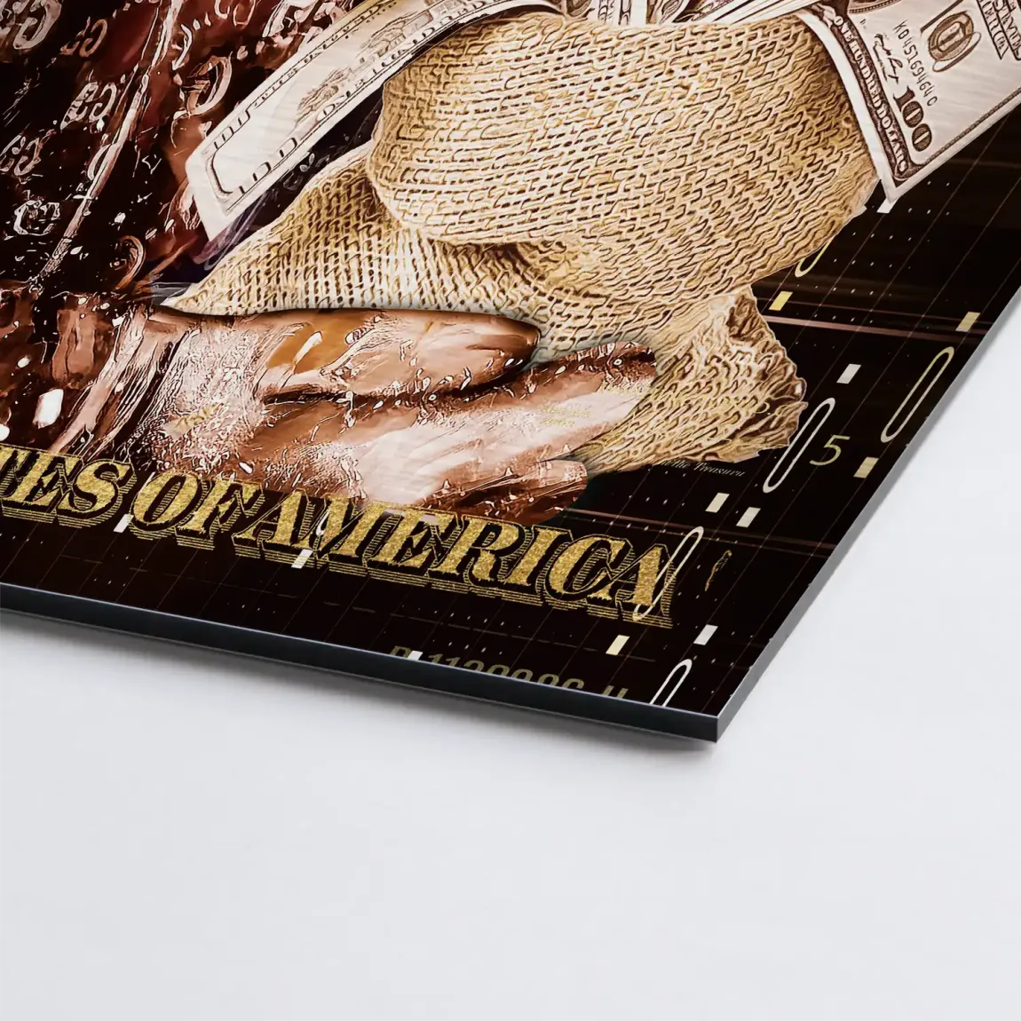 Mr Money Forbes Alu Gebürstet Bild