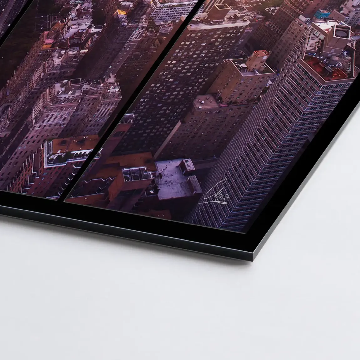 Manhattan View Alu Gebürstet Bild