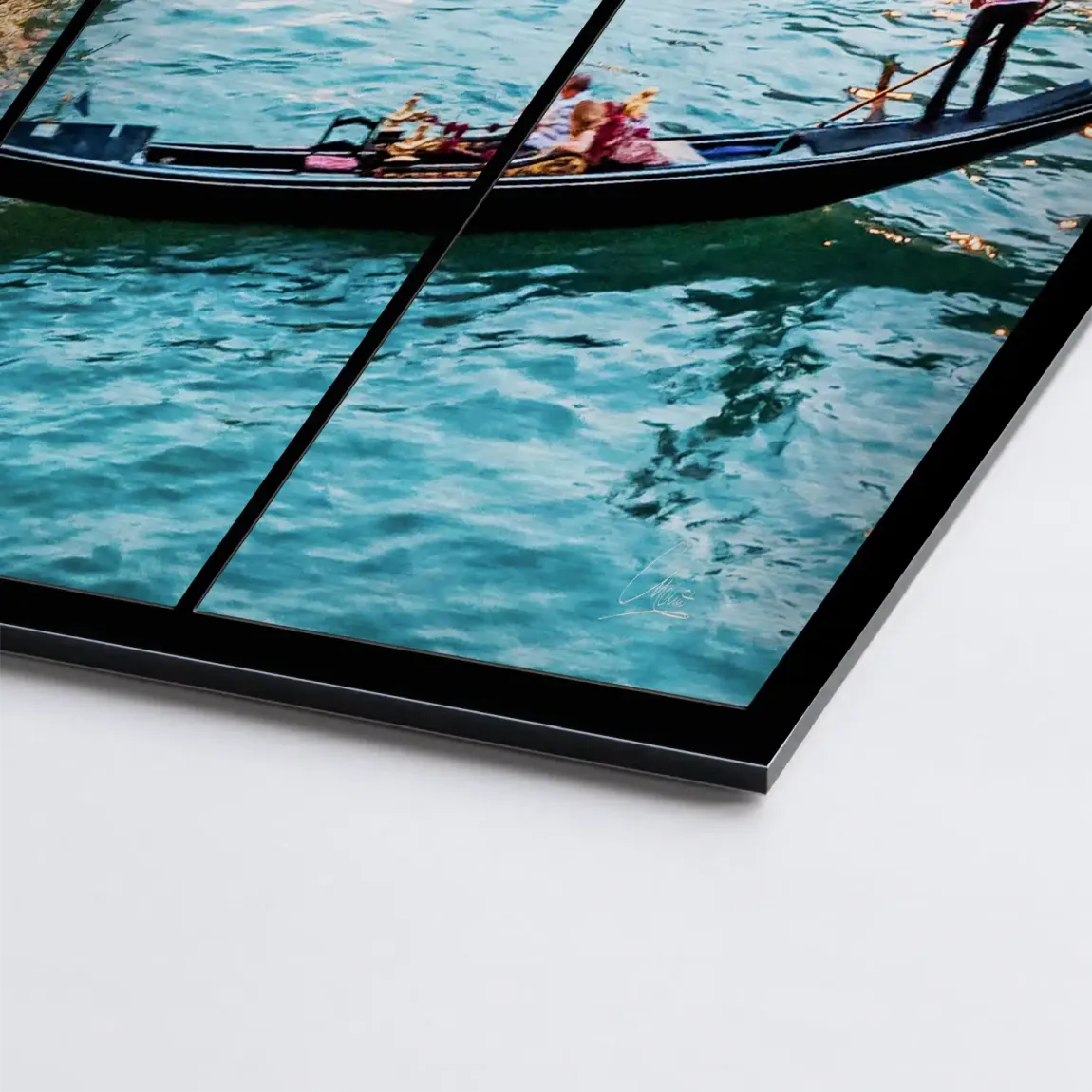 Lichter von Venedig Alu Gebürstet Bild