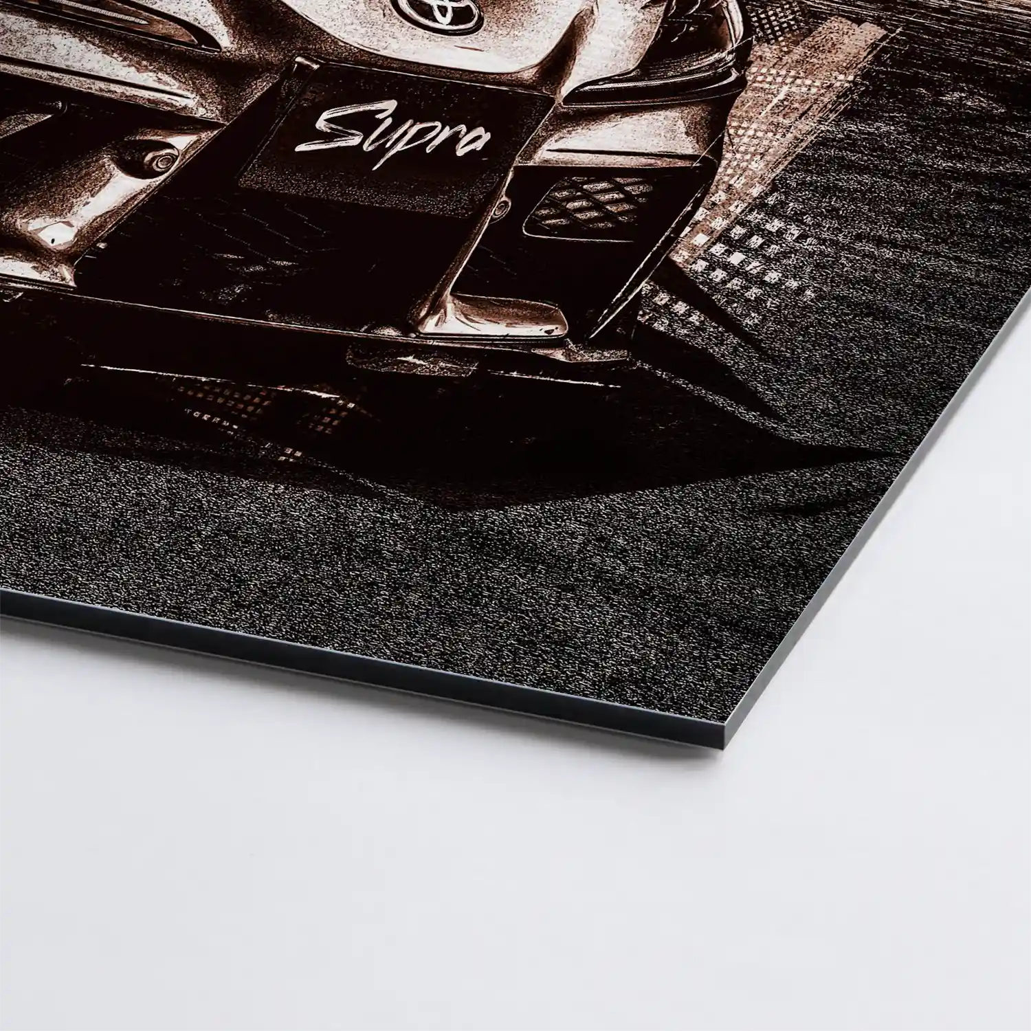 Toyota Supra City Style Alu Gebürstet - Alu Dibond Bild Gebürstet