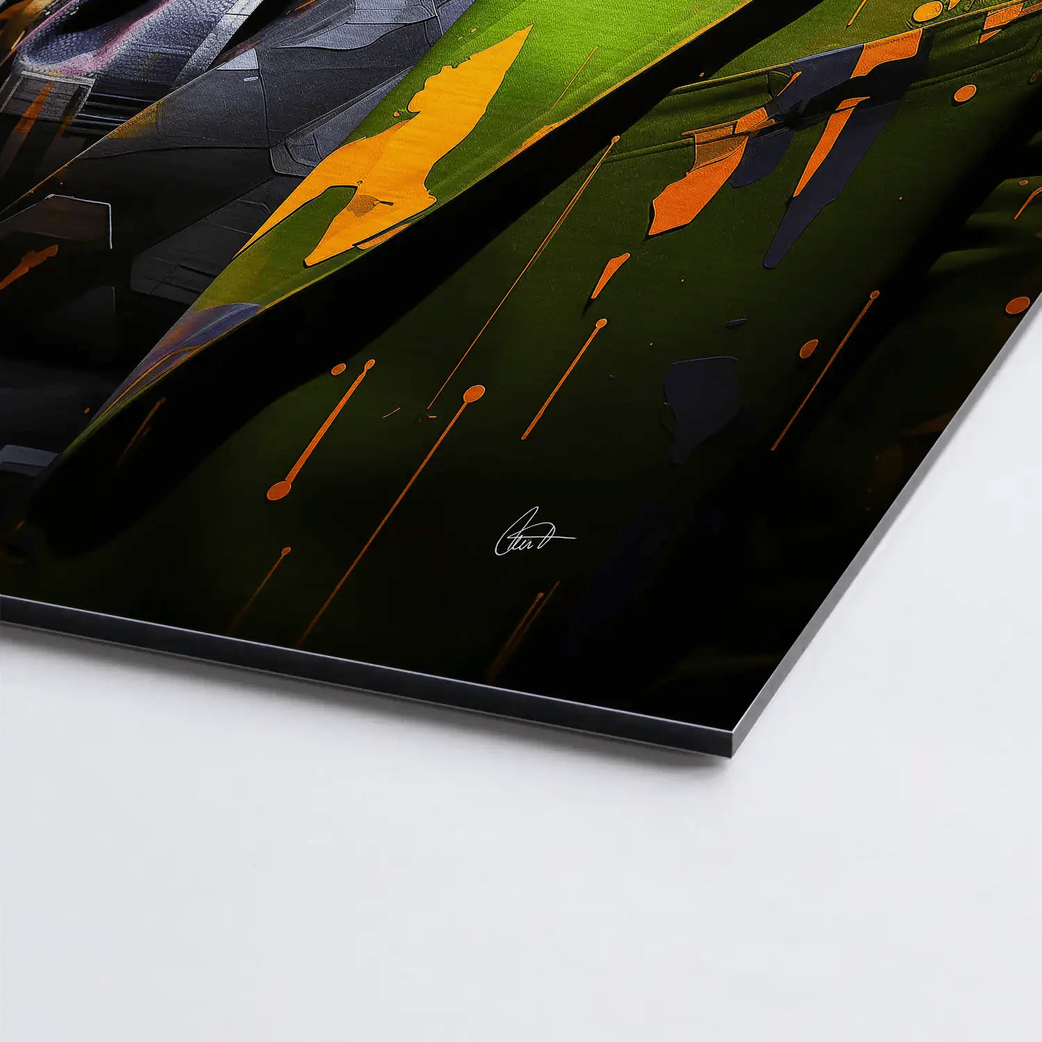 Joker Nr.2 Aludibond Gebürstet - Alu Dibond Bild Gebürstet