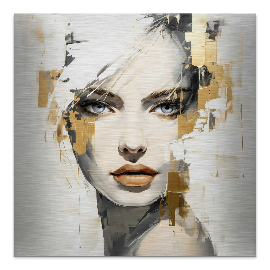 Golden Muse Alu gebürstet Bild INGALERIE