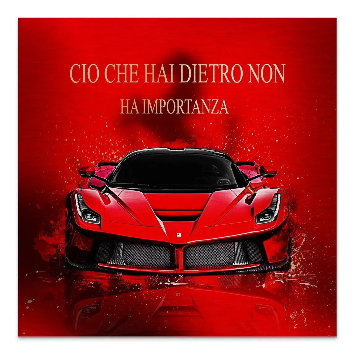 Red Velocity La Ferrari Alu Gebürstet Bild