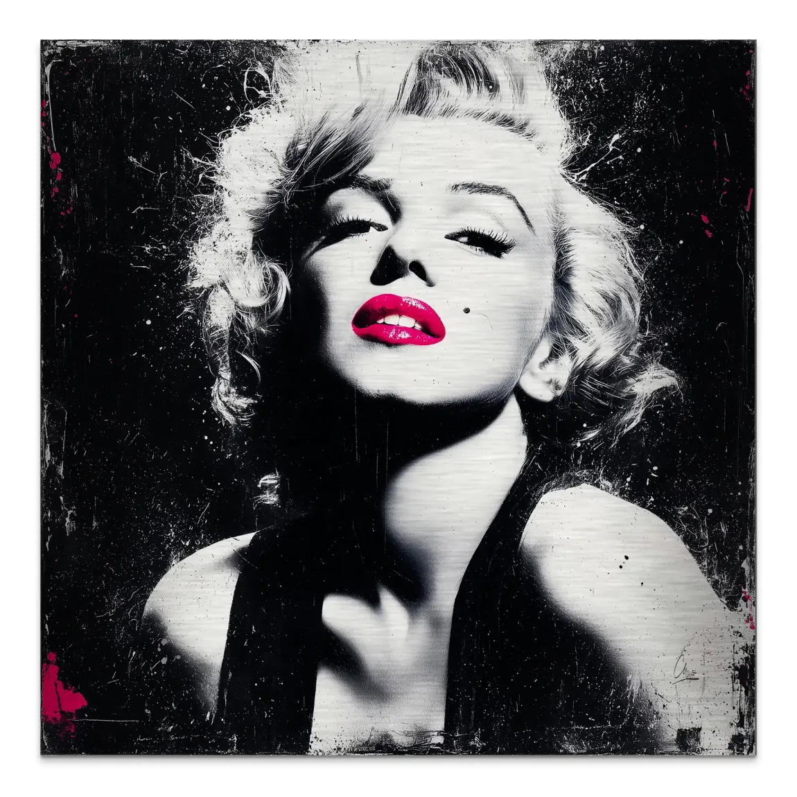 Monroe Noir Art Alu Gebürstet Bild