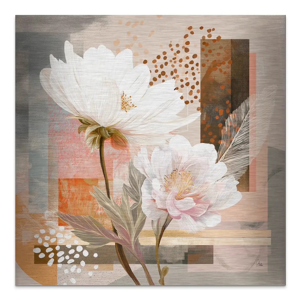 Soft Bloom Alu Gebürstet Bild