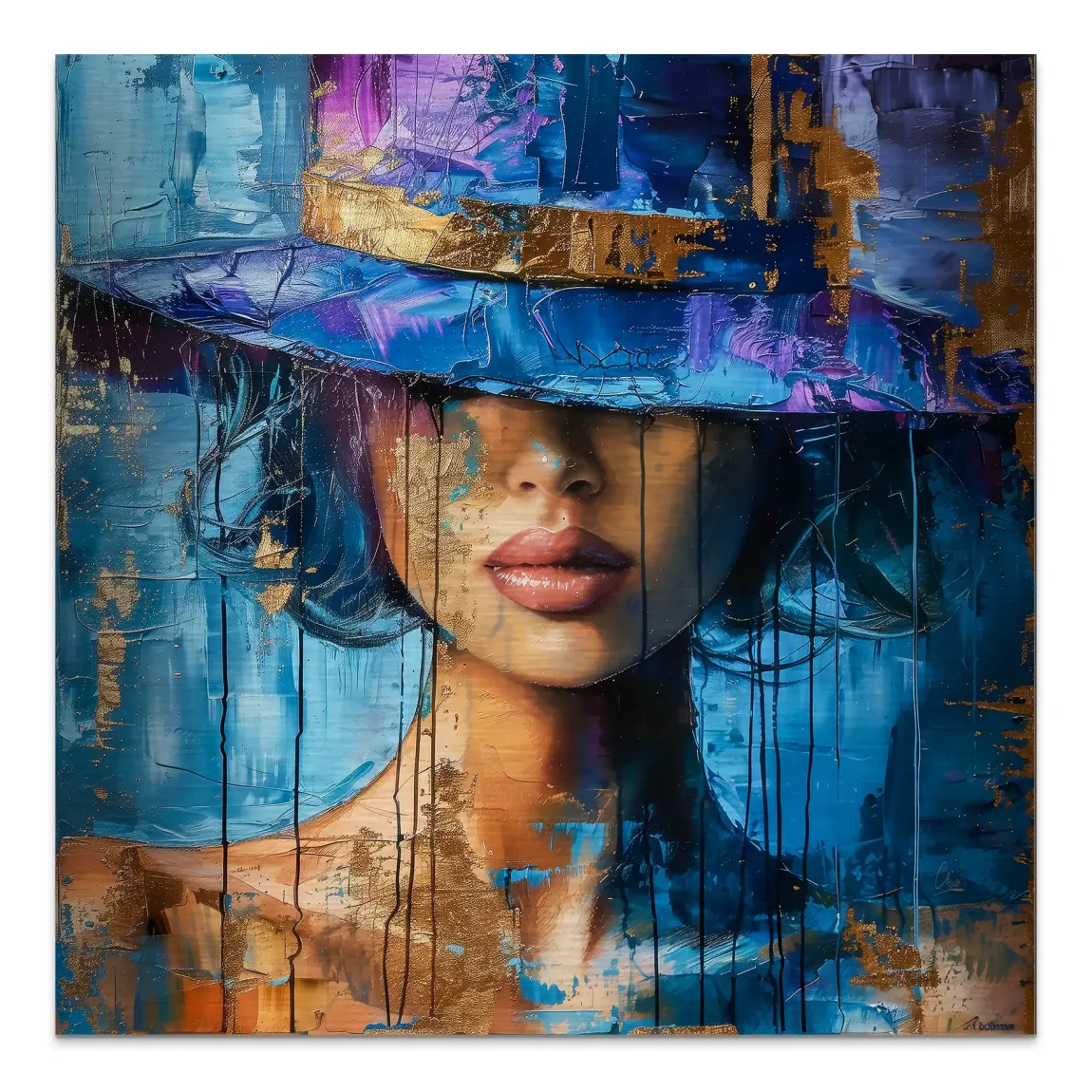 Blue Mystery Alu Gebürstet Bild