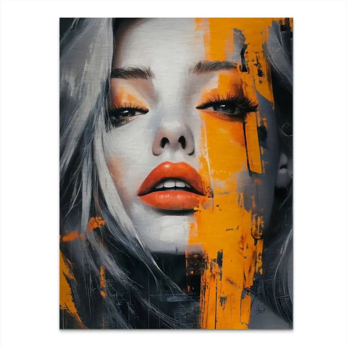 Orange Beauty Aludibond Gebürstet INGALERIE