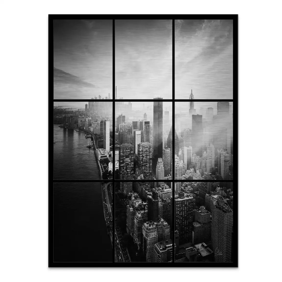 Silent Heights New York Alu Gebürstet Bild