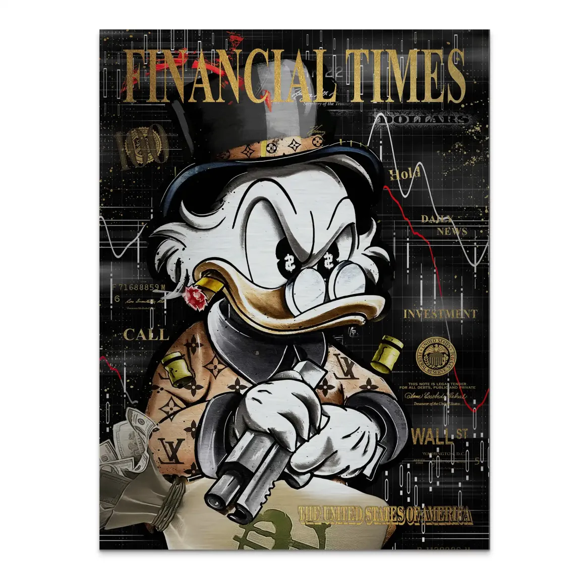 Financial Empire Duck Alu Gebürstet Bild