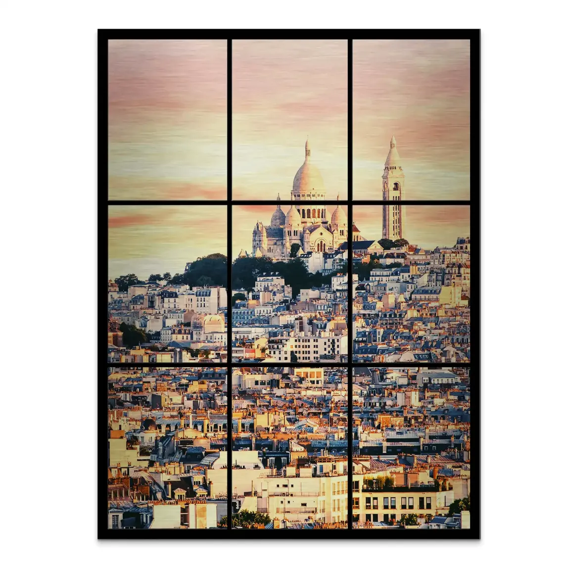 Sunrise Montmartre Paris Alu Gebürstet Bild