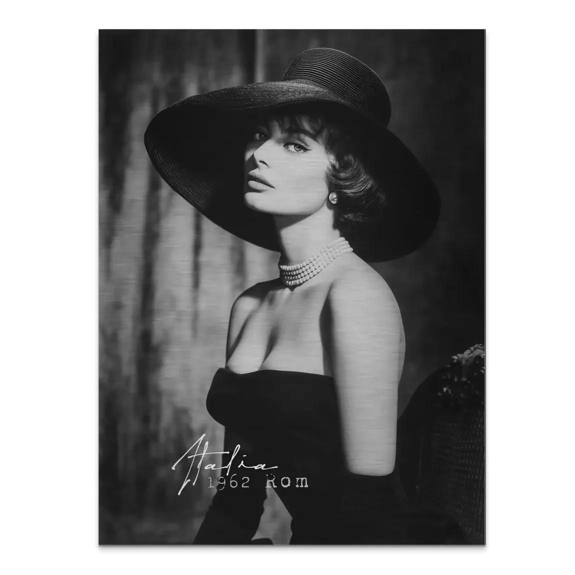 Sophia Loren Italia Aluminiumbild gebürstet