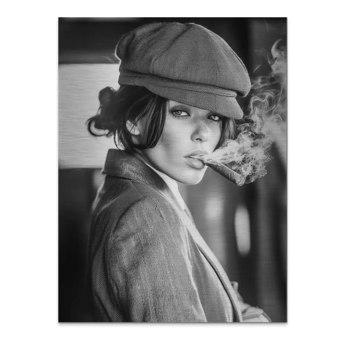 Smoke and Confidence Alu Gebürstet Bild