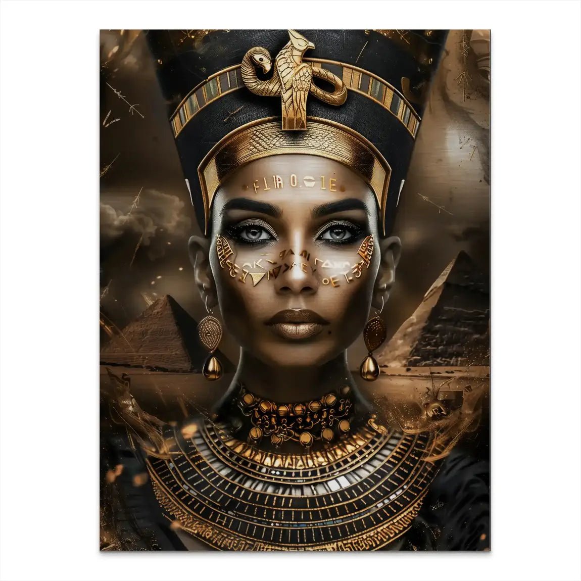 Nofretete Ägypten Style Aludibond Gebürstet INGALERIE