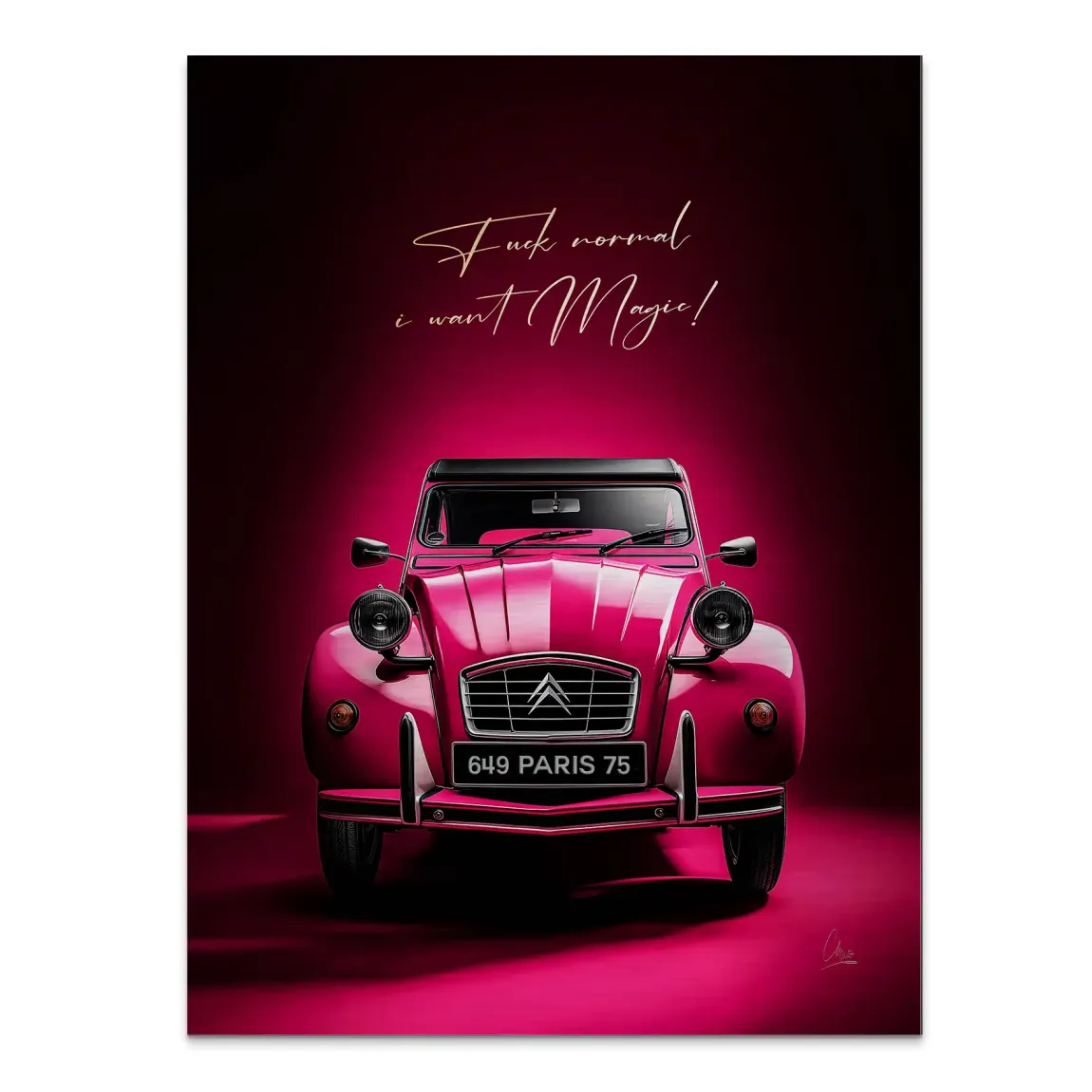 Pink Magic 2CV Alu Gebürstet Bild
