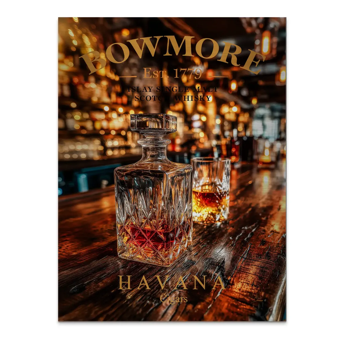 Whisky Lounge Havana Alu Gebürstet  Bild