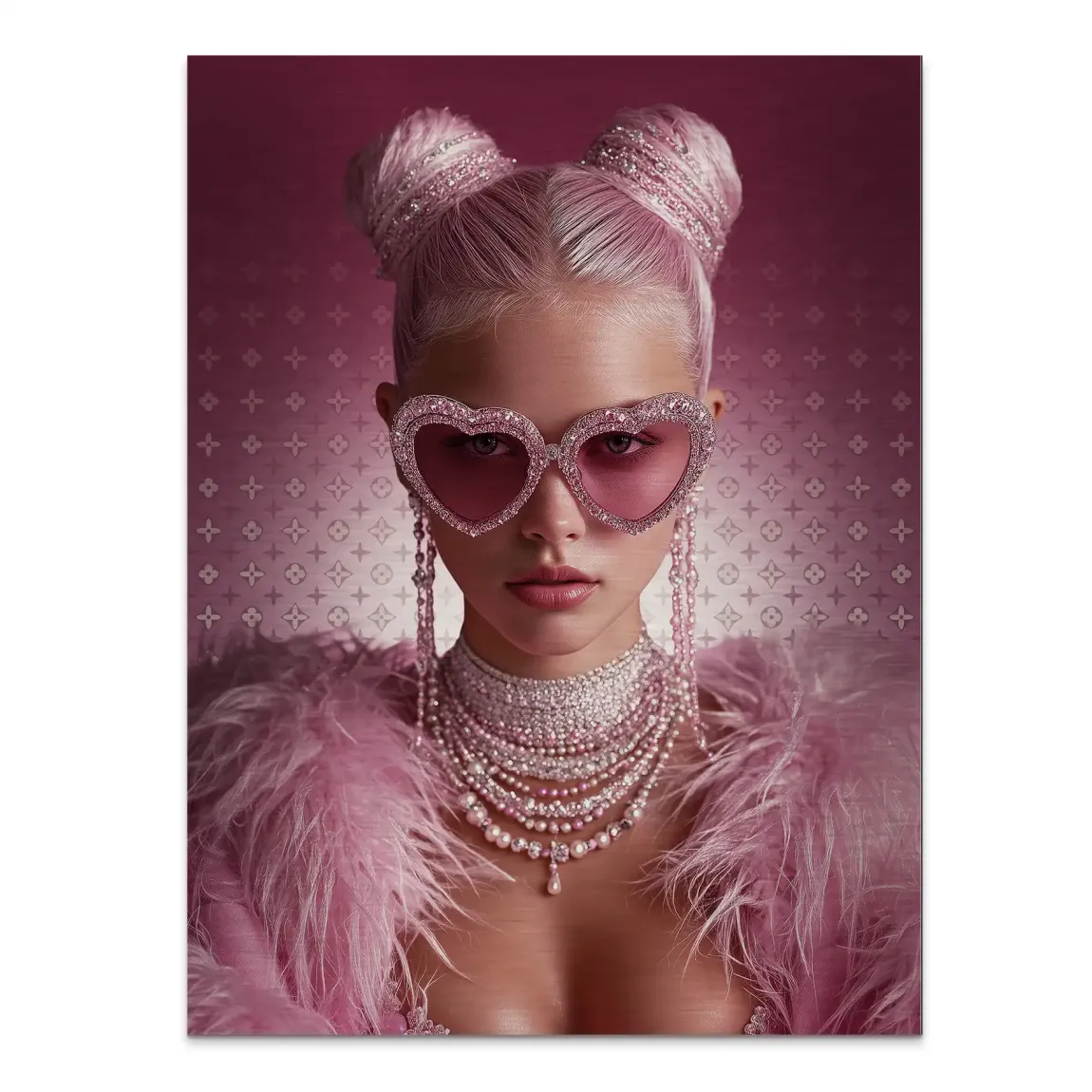 Glamour Girl Alu Gebürstet Bild