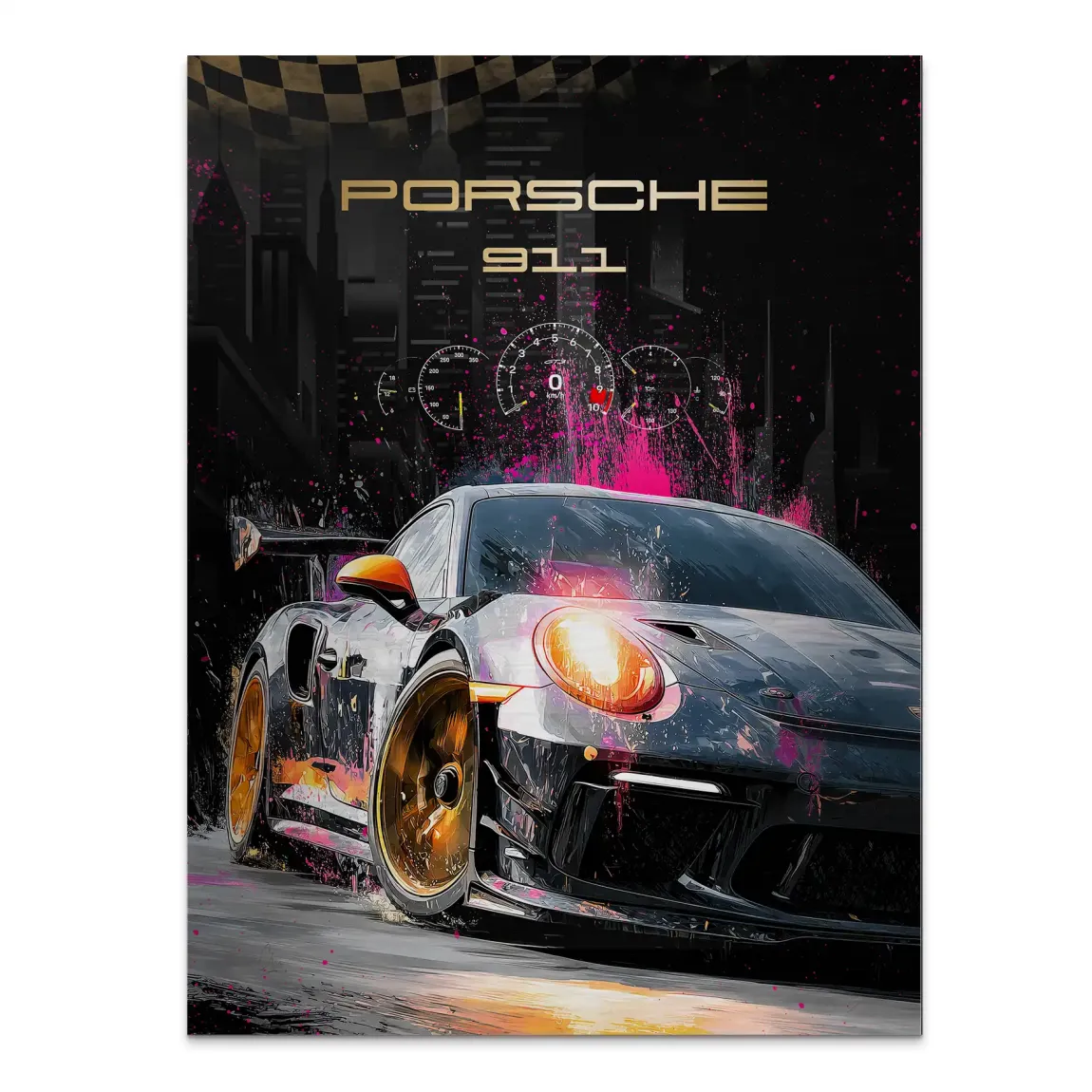 Porsche 911 GT3 Touch of Speed Alu Gebürstet Bild