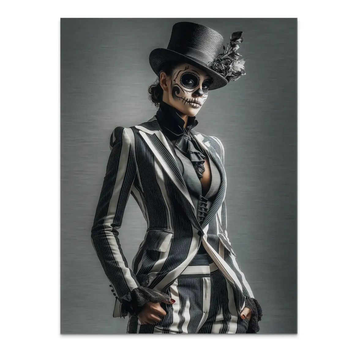 Lady Skull Aludibond Gebürstet INGALERIE