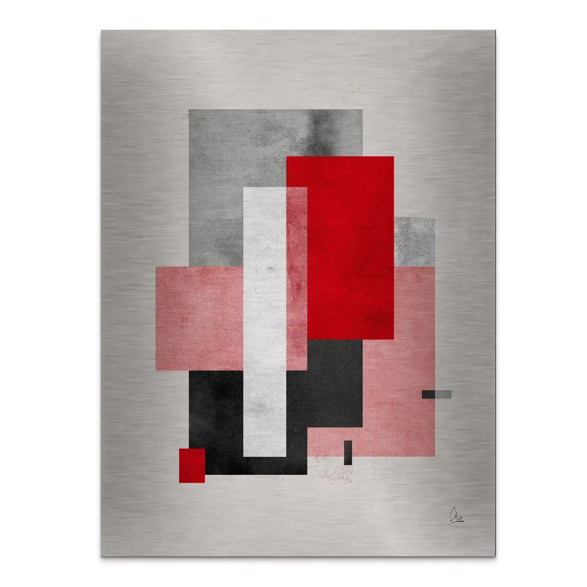 Geometric Aura Alu Gebürstet Bild