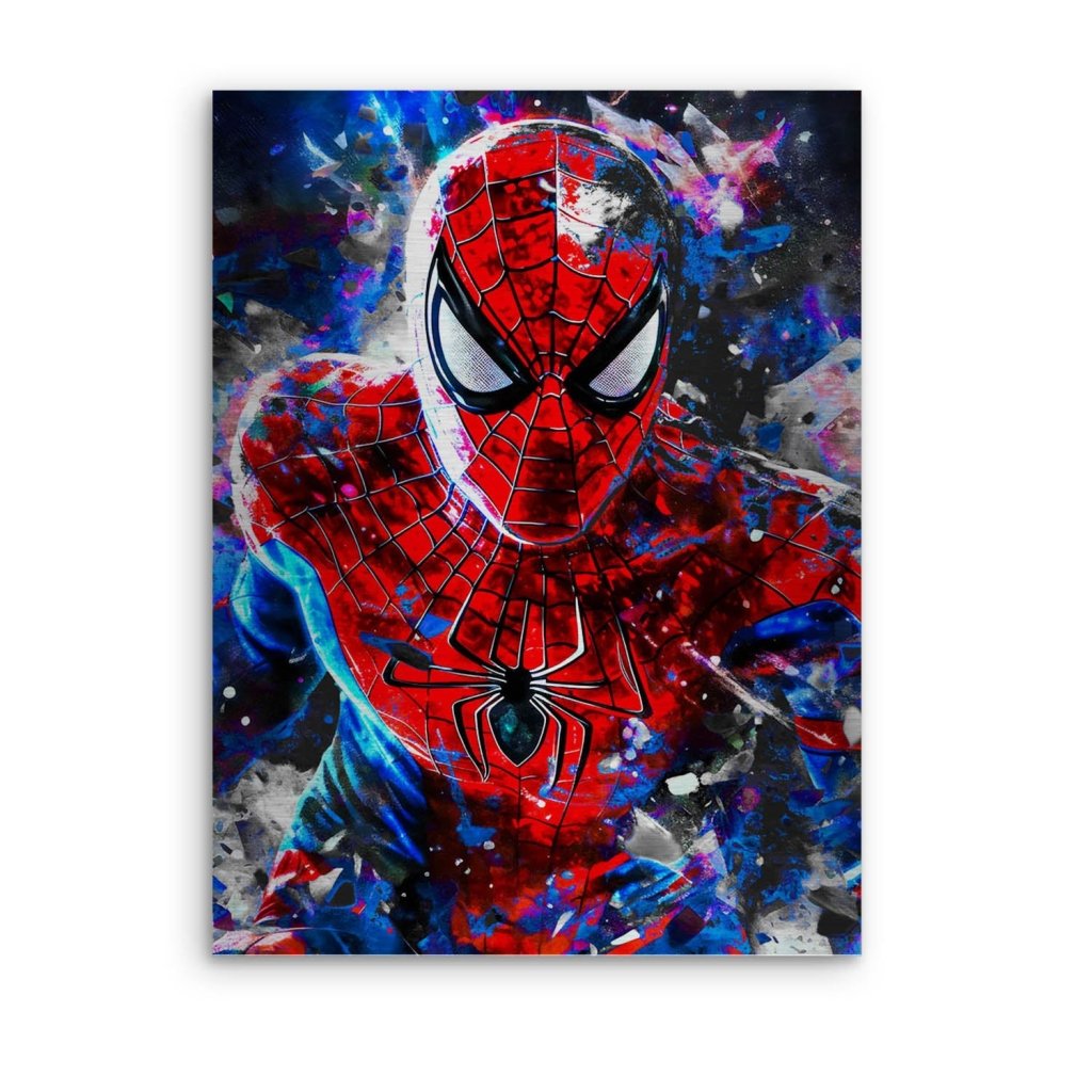 Spiderman Abstrakt Style Aludibond Gebürstet INGALERIE