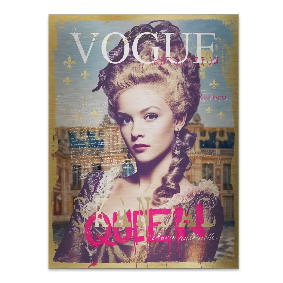 Marie Antoinette Vogue Alu Gebürstet Bild