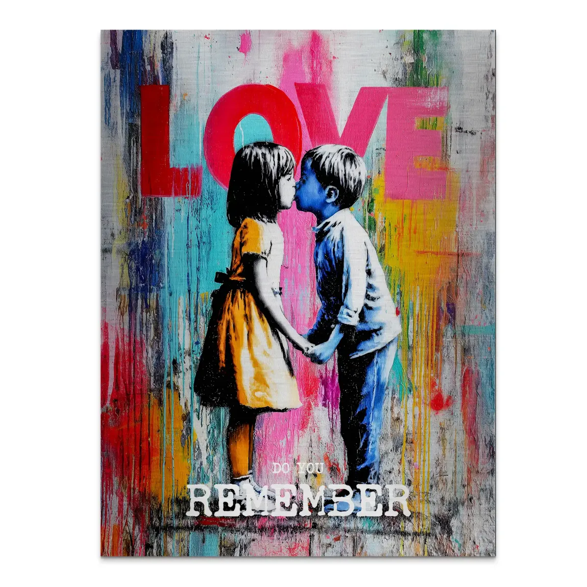 First Kiss Alu Gebürstet Bild